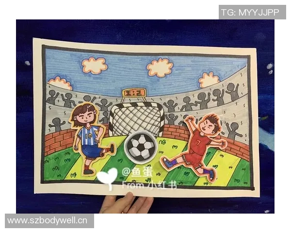 足球明星经典动作绘画作品展现足球魅力与运动精神的完美结合